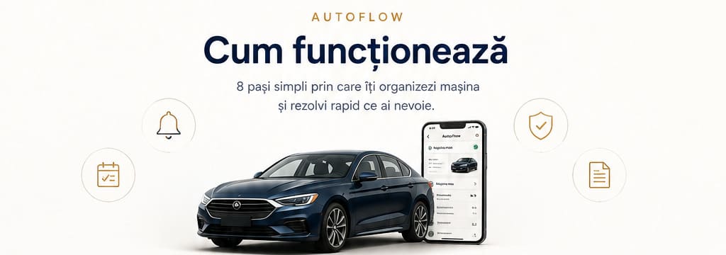Cum funcționează AutoFlow — 8 pași simpli prin care îți organizezi mașina și rezolvi rapid ce ai nevoie